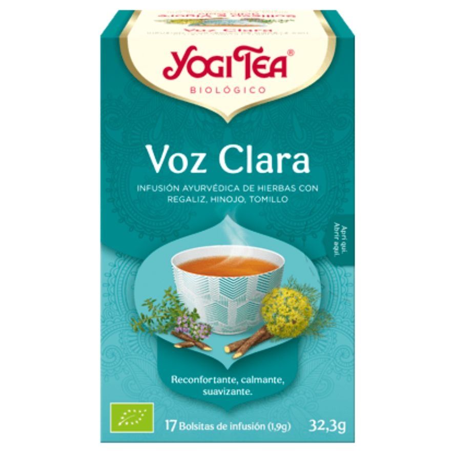 Infusion Voz Clara SinGluten Bio Vegan 17inf Yogi Tea