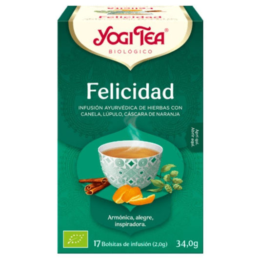 Infusion Felicidad SinGluten Bio Vegan 17inf Yogi Tea