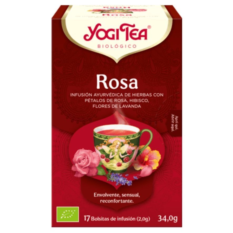 Infusion Rosa SinGluten Bio Vegan 17inf Yogi Tea
