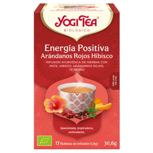 Infusion Energia Positiva Arandanos Rojos Hibisco Bio 17inf Yogi Tea