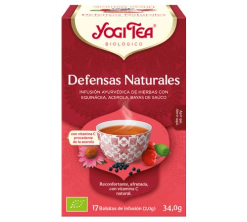 Infusion defensas Naturales SinGluten Bio Vegan 17inf Yogi Tea