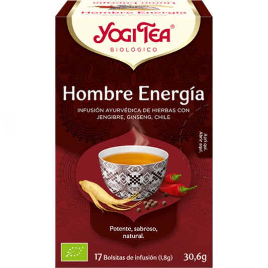 Hombre Energia Infusion 17 bolsitas Yogi Tea