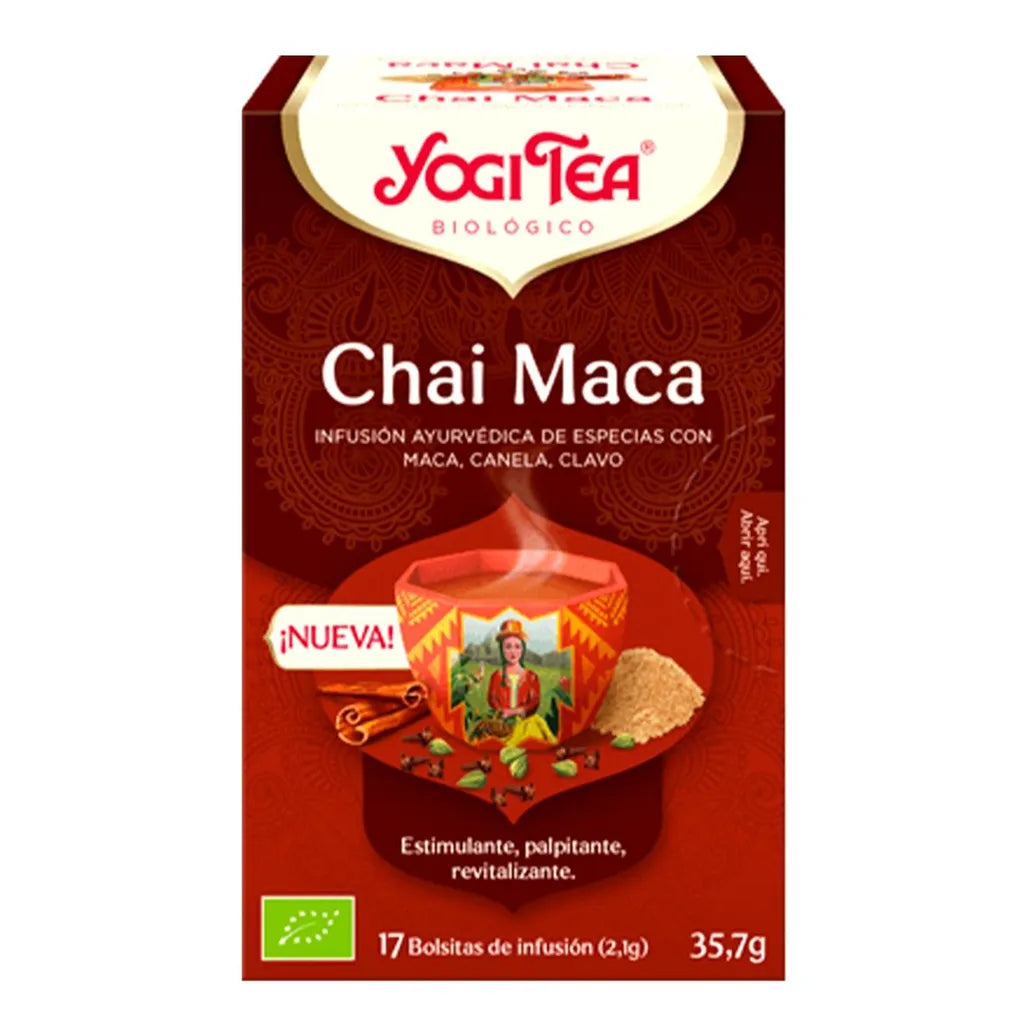 Chai Maca Infusion SinGluten Bio Vegan 17inf Yogi Tea