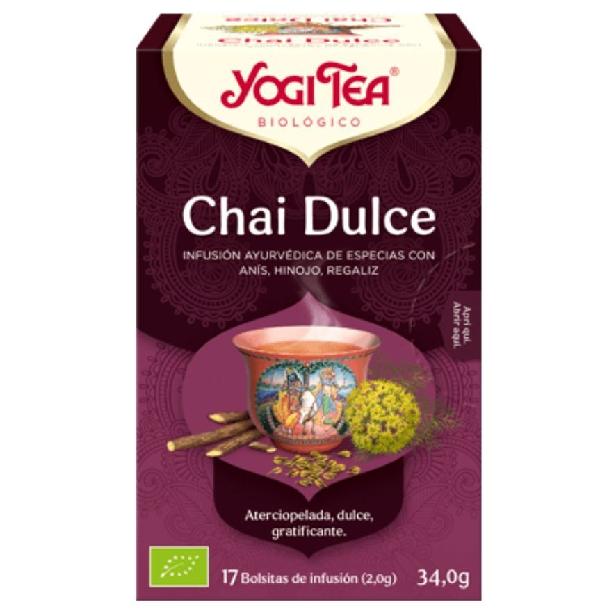 Infusion Chai Dulce SinGluten Bio Vegan ,  Yogi Tea