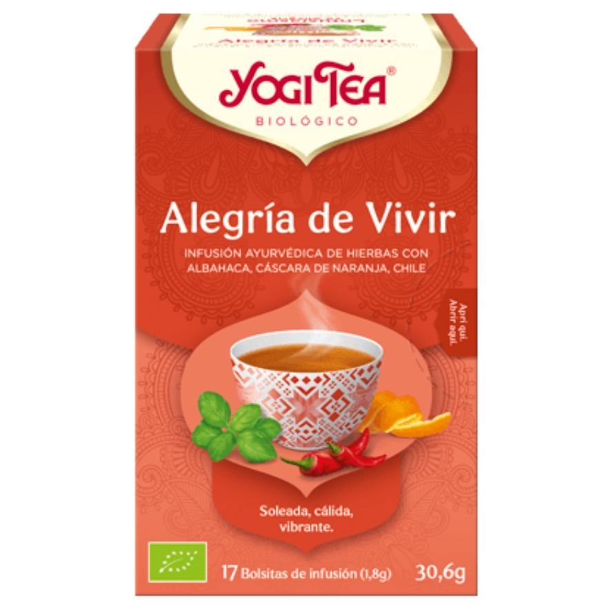 Infusion Alegria de Vivir SinGluten Bio Vegan 17inf Yogi Tea