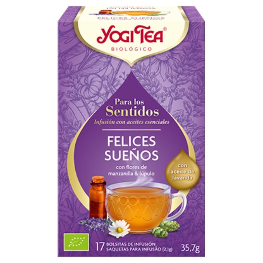 Infusion para Los Sentidos Felices Sueños Bio Vegan 17inf Yogi Tea